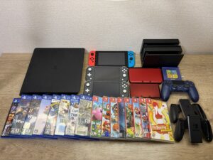 Switch本体、Joy-Con、スイッチライト、ソフト3本